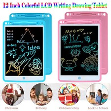 12" Electronic LCD Digital Writing Tablet Drawing Board Graphics Kids Gift UK