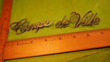 CC10 Cadillac Coupe deVille Fender Emblems Vintage 1965-70 CADILLAC COUPEdeVILLE
