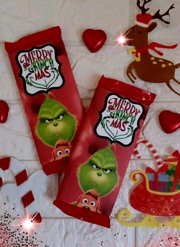 Grinch chocolate bar - 10,