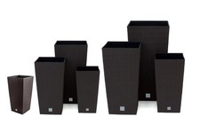 Rattan Tall Square Plant Pot |