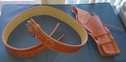 Western leather gun - leather, and