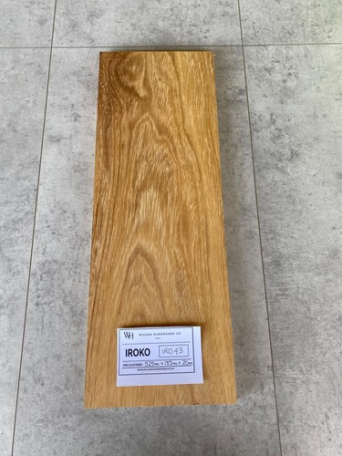 525x185x20mm iroko par solid - iroko,