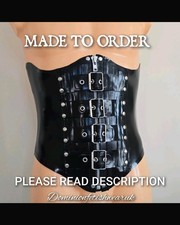 Black Buckle Zip corset waist
