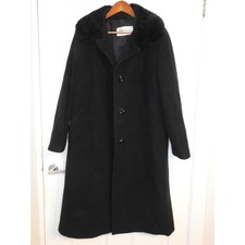Windsmoor Wool Cashmere Blend Coat Size 18 Vintage Womens Black