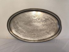 Vintage Gallery Tray Silver