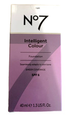 No7 Intelligent Colour Foundation 40ml - SPF 6  VARIOUS use drop menu