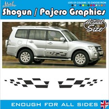Mitsubishi Shogun Pajero 4x4 Off Road Side Stripes Decals Stickers Graphics 010