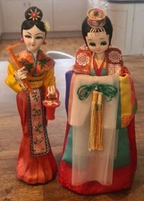 2 VINTAGE ORIENTAL DOLLS