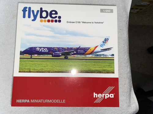 Herpa 200 flybe embrear e195 - embrear,
