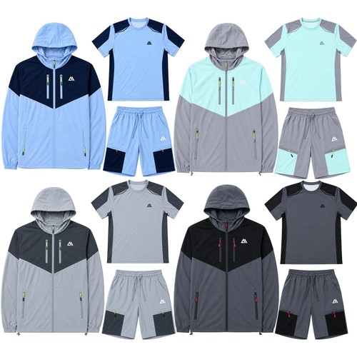Pack mens gym hooded shorts - 3,