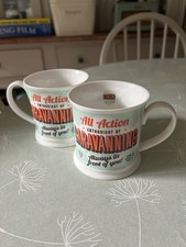 History & Heraldry Caravanning Mugs X 2. Excellent Condition. Porcelain