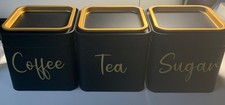 Set of 3 Tea Coffee Sugar