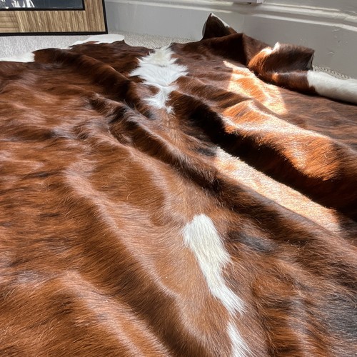 Tricolour cowhide rug natural - cowhide,