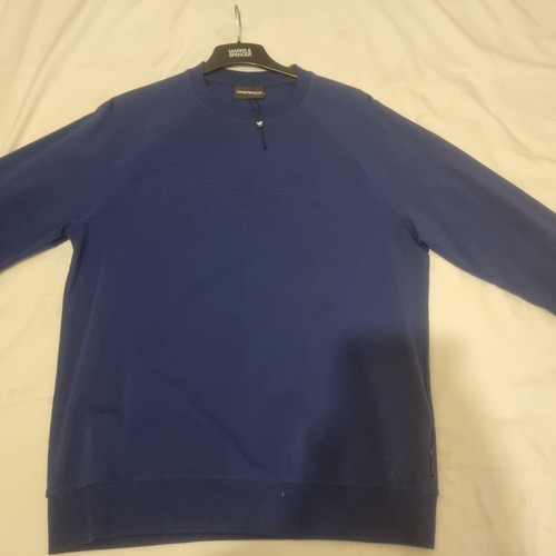 Royal blue armani jumper - blue, size