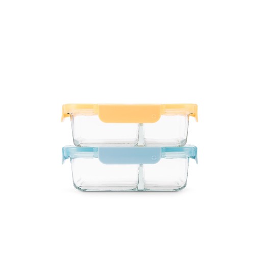 Lock 4cup 4pc pack glass - 3.4cup, 4pc,