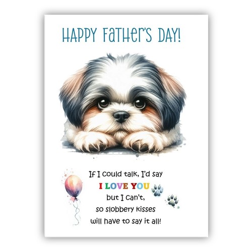 Father day shih tzu - day,