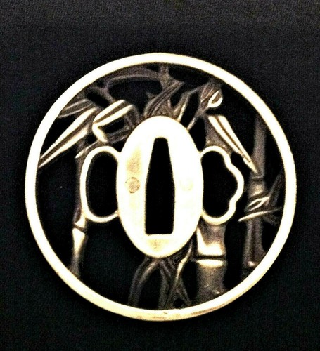 Brass tsuba sword fitting for - brass,