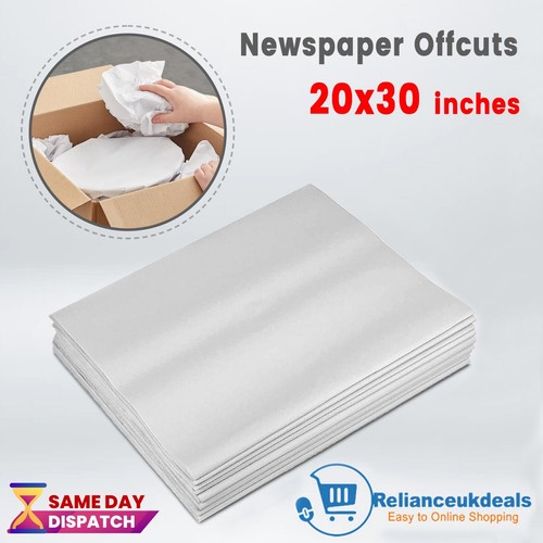 White newspaper offcuts 20x30 - newspaper, 20x30"