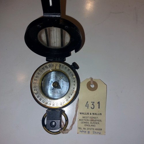 Vintage prismatic compass 1945 - vintage,