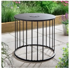 Solar Powered Metal Side Table