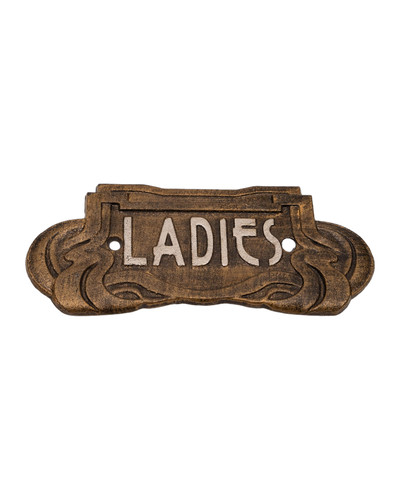 Cast iron art nouveau ladies - art,