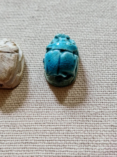 Egyptian scarab beads mid - mid, 20th
