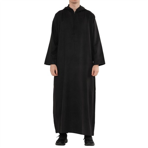 Men black hooded suede - men's,