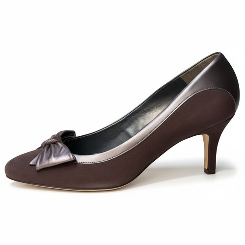 Van dal brown suede - suede, heel
