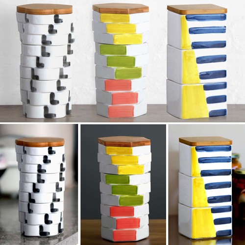 Tier food storage containers - food,