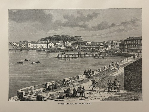 1888 view gorée dakar - of, gorée,