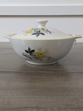 Vintage Alfred Meakin Casserole/ Serving Dish & Lid 9.5" Floral