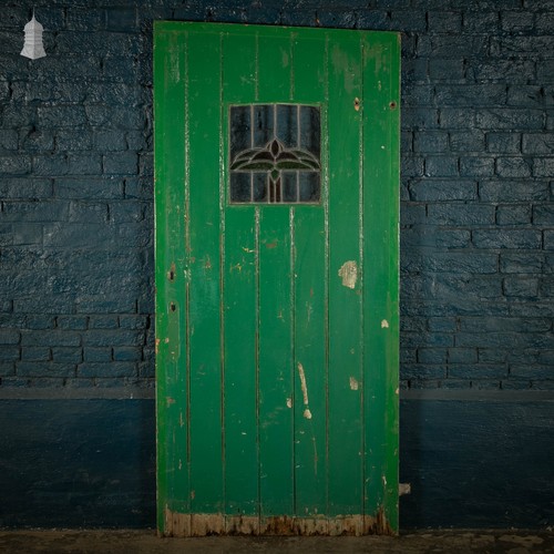 Glazed ledged door leaded - glazed, door,