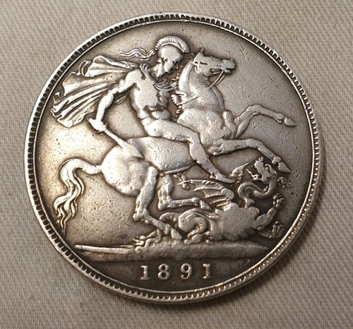 1891 silver crown - 1891,