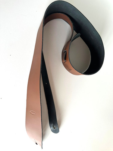 Wide solid leather - 3",