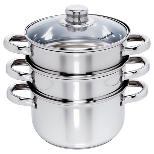 Tier steamer set induction - 3-tier,