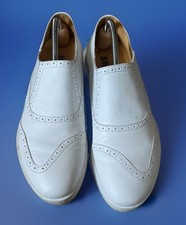 SWEAR -LONDON SMART CLASSIC WHITE LEATHER SLIP ON SNEAKER SHOES UK 7 EU 41