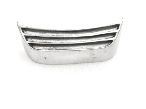 Rear seat frame grill polished - seat,
