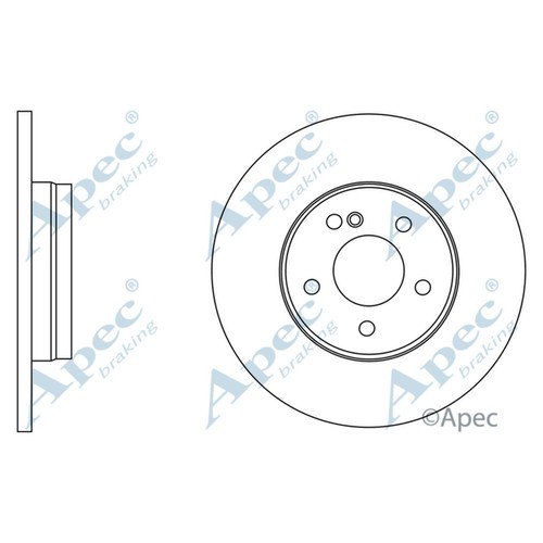 Brake discs solid - discs, for