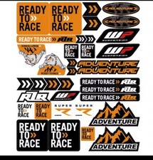 Reflective Motorcycle Motocross Waterproof Decals For KTM Duke Adv READY TO RACE