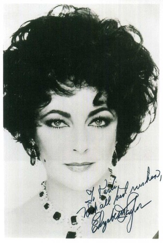 Elizabeth taylor signed - elizabeth,