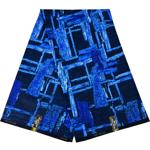 Blue ankara african - blue,