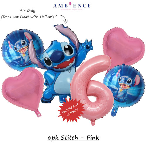 Stitch balloons birthday - stitch, party