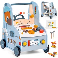 11-in-1 Wooden Baby Push