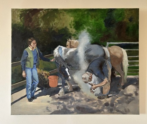 Vintage original oil painting - oil,