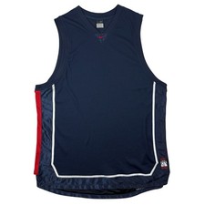 Nike VTG navy basketball NBA vest jersey 2XL #0104