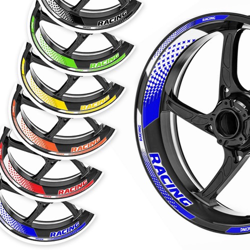 Blue decals for - blue, wheel
