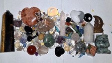 large Crystal Bundle JobLot Towers Skull moon winnie the poo carving hearts...