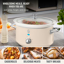 Retro Slow Cooker 3.5L with 3