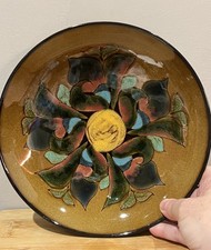 Vintage 1960’s The Guernsey Pottery footed Studio Bowl Stamped