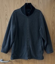 BMW Designed Warm Fleece Jacket In Charcoal Grey Size Large High Neck